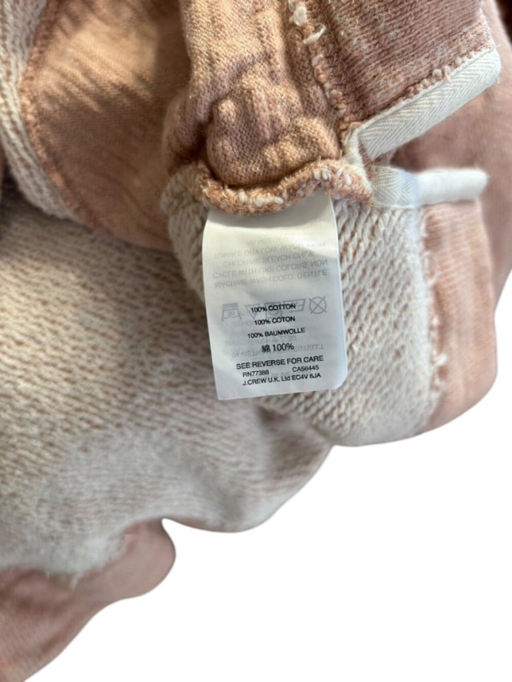 J. Crew 100% Cotton Cowl Neck Sweatshirt Blush Pink Size S - Picture 2 of 8